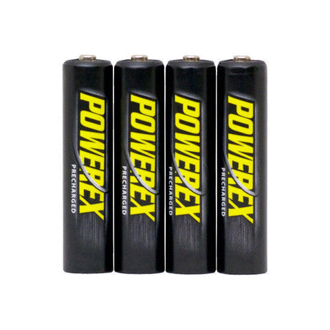Batteries & Chargers - PowerEx PreCharged AAA Batteries (4-Pack) - 1000mAh, Ultra Low Self-Discharge