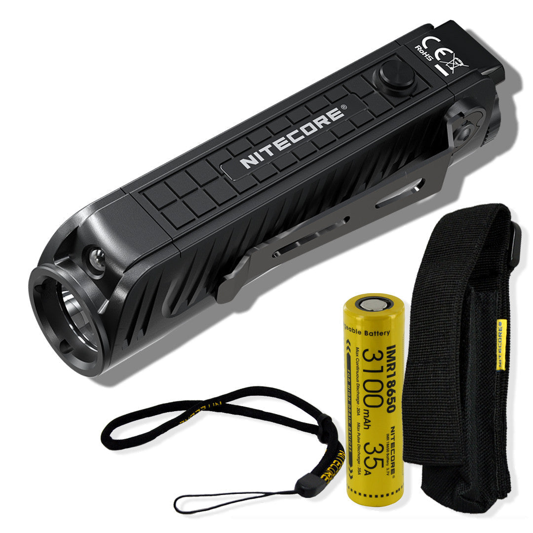 1800 lumens rechargeable flashlight Nitecore P18 1800 Tactical Flashlight