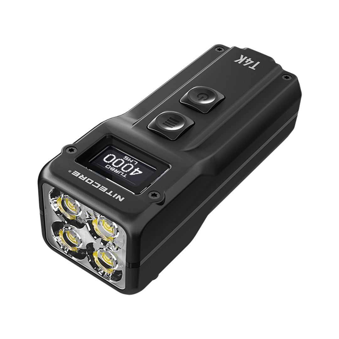 4000 lumen rechargeable flashlight Nitecore T4K 4000 Lumen Super Bright EDC Flashlight