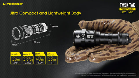 Nitecore TM9K-TAC Tactical Search Light (9800 Lumens | USB-C Rechargeable)