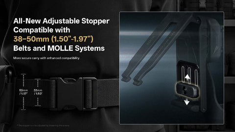 Nitecore NTH29 Tactical Flashlight Holder for P27iX, P20iX, P23i, and P20i UV