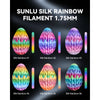 Sunlu Rainbow/Gradient Silk PLA-PLUS Filament 1.75mm 1kg, Dimensional Accuracy +/- 0.02mm