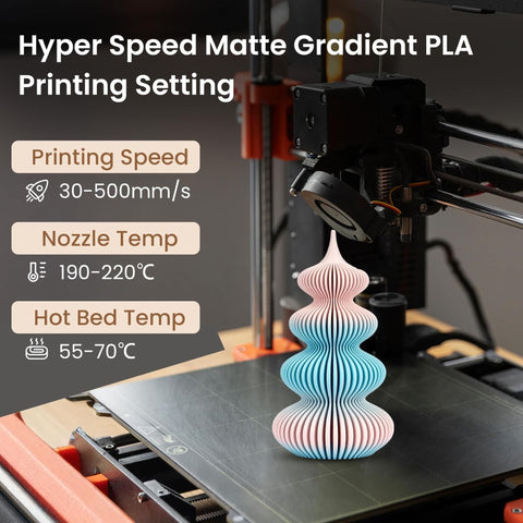 ERYONE High-Speed Gradient Matte PLA Filament - 1.75mm±0.03mm, 1kg
