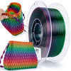 Ziro Rainbow/Gradient Flexible TPU Filament, 1.75mm, Dimensional Accuracy +/- 0.03mm