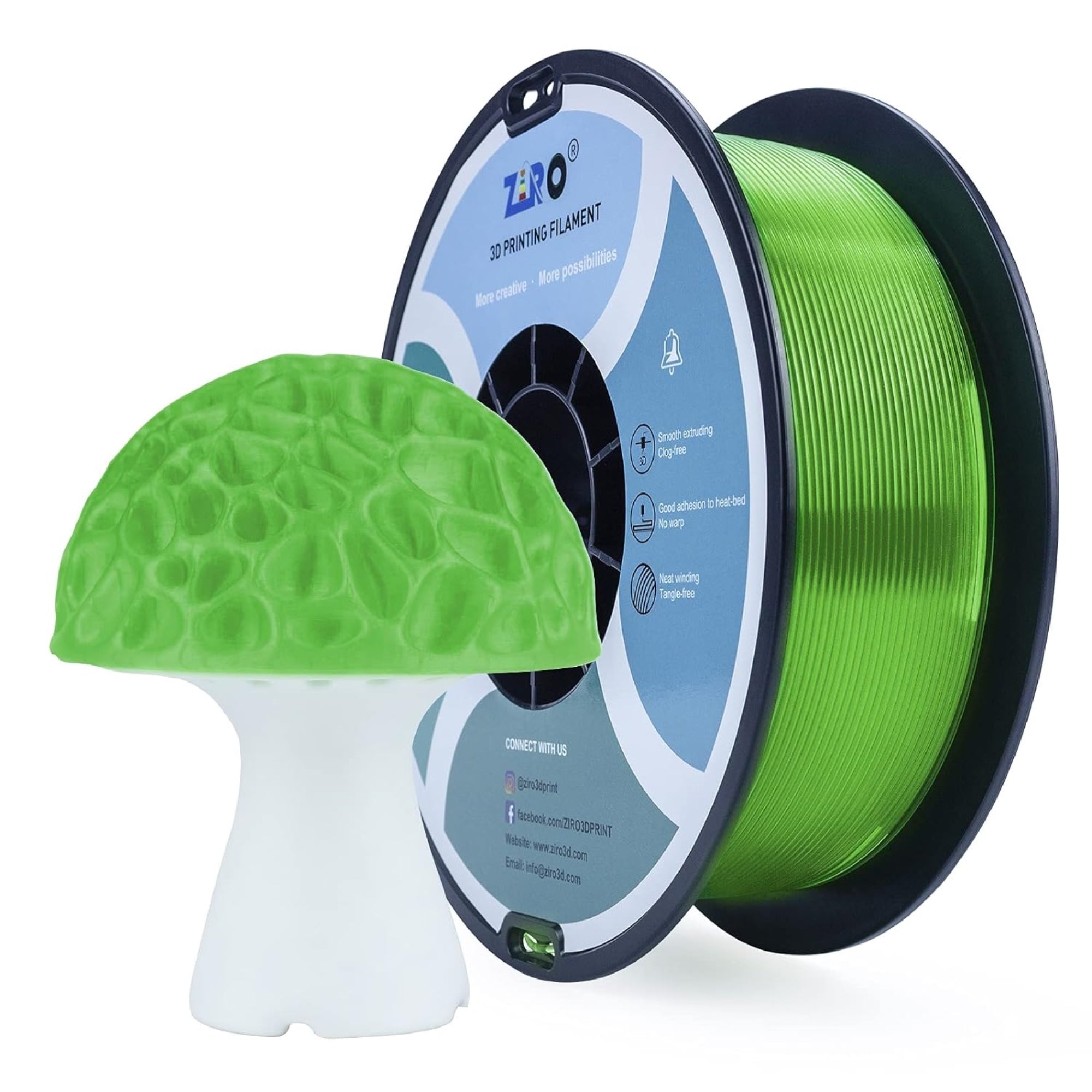 Ziro Transparent PLA PRO 1.75mm 3D Printer Filament – PhotonLight.com, Inc