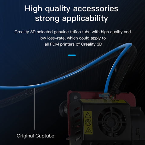 Creality Capricorn Low-Friction PTFE Tubing, 4mm OD x 1.9mm ID, Blue