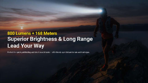 Nitecore UT27 MCT Pro 800 lumen 3 Color Temperatures Running Headlamp, Pro Kit w/ 2 Batteries