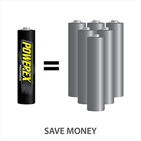 PowerEx PreCharged AAA Batteries 1000mAh/4pk