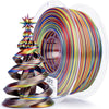 Ziro 3D Multicolor Stripes Silk PLA Filament, 1.75mm
