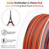Ziro 3D Multicolor Stripes Matte PLA Filament, 1.75mm