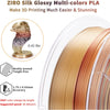 Ziro Rainbow/Gradient Silk PLA 3D Printer Filament 1.75mm
