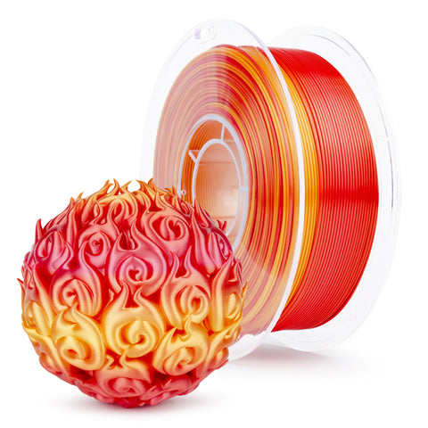 Ziro Rainbow/Gradient Silk PLA 3D Printer Filament 1.75mm