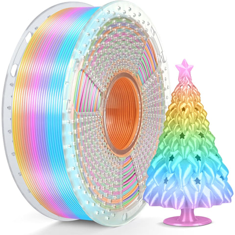 Sunlu Rainbow/Gradient Silk PLA-PLUS Filament 1.75mm 1kg, Dimensional Accuracy +/- 0.02mm