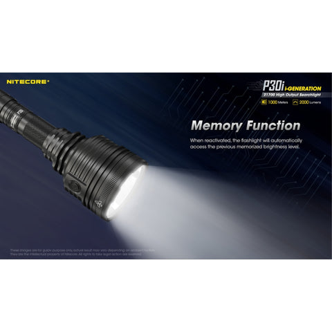 Nitecore P30i Long Throw Flashlight Hunting Kit (2000 Lumens | USB-C Rechargeable)