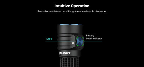 Olight Baton Turbo 1000 Lumen Long Throwing Rechargeable EDC Flashlight