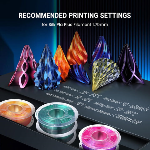 Sunlu Dual/Tri-Color Co-Extrusion Silk PLA+ 3D Printer Filament 1.75mm