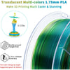 Ziro Rainbow/Gradient Transparent PLA 3D Printer Filament 1.75mm