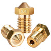 3D Printer Nozzle, Brass, E3D-V6 0.4mm (5-Pack)