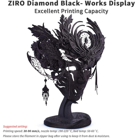 Ziro 'Diamond' Glitter-PLA 3D Printer Filament 1.75mm