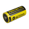 (USED/OPEN-BOX) Nitecore NL169R 950mAh USB-C Rechargeable 16340 Li-Ion Battery
