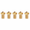 3D Printer Nozzle, Brass, E3D-V6 0.4mm (5-Pack)