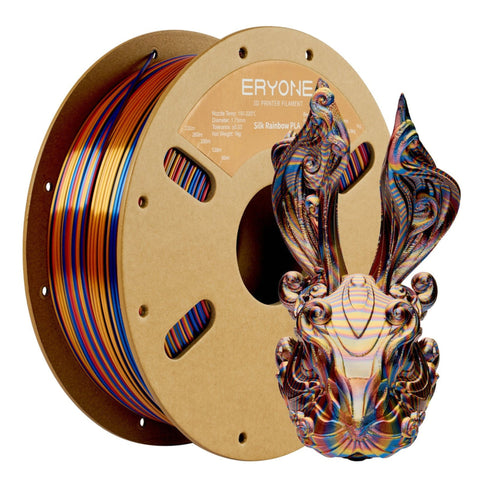 ERYONE Twisted Tri-Color Silk PLA Filament - 1.75mm±0.03mm, 1kg