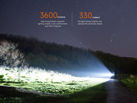 Fenix TK17 3600 Lumen Rechargeable Tactical Flashlight