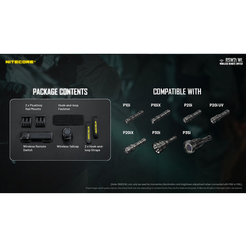 Nitecore RSW2i-WL Wireless Pressure Switch (for Intelligent Series)