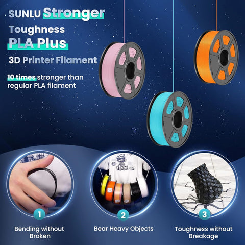 Sunlu Transparent PLA+ 3D Printer Filament 1.75mm
