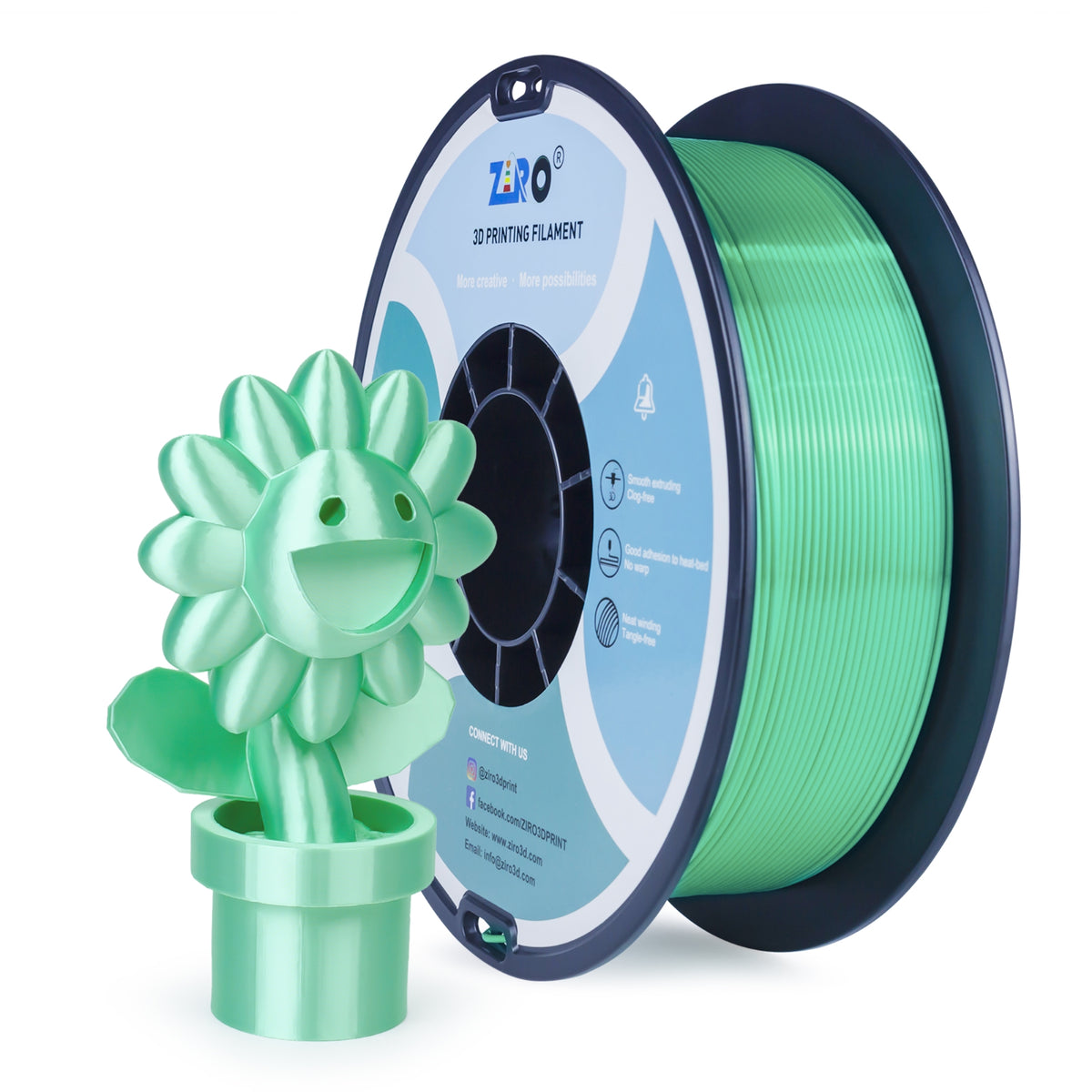 Ziro Silk PLA 1.75mm 3D Printer Filament
