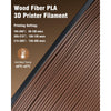 Sunlu Real Wood Fiber PLA Filament, 1.75mm, Dimensional Accuracy +/- 0.03mm