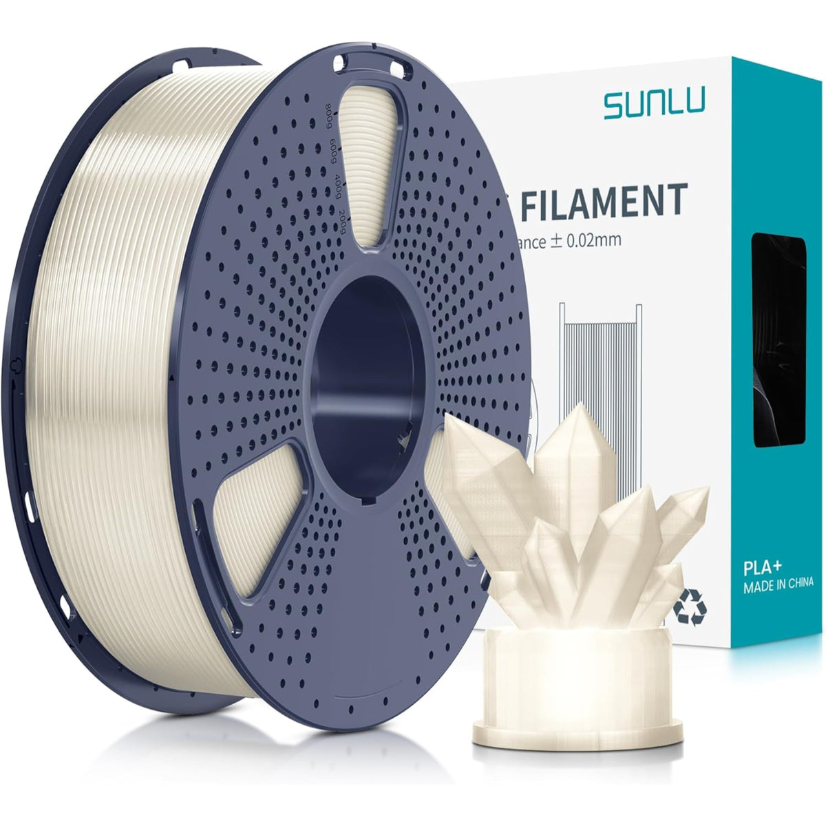 Sunlu Transparent PLA+ 3D Printer Filament 1.75mm