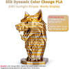 Ziro 3D Multicolor Stripes Silk PLA Filament, 1.75mm
