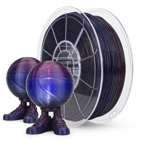 Ziro Rainbow/Gradient 'Twinkling' Glitter-PLA 1.75mm 3D Printer Filament