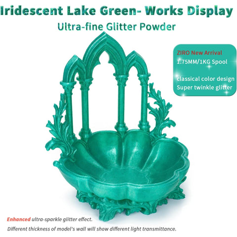 Ziro 3D 'Iridescent' Series Sparkle/Glitter PLA Filament, 1.75mm