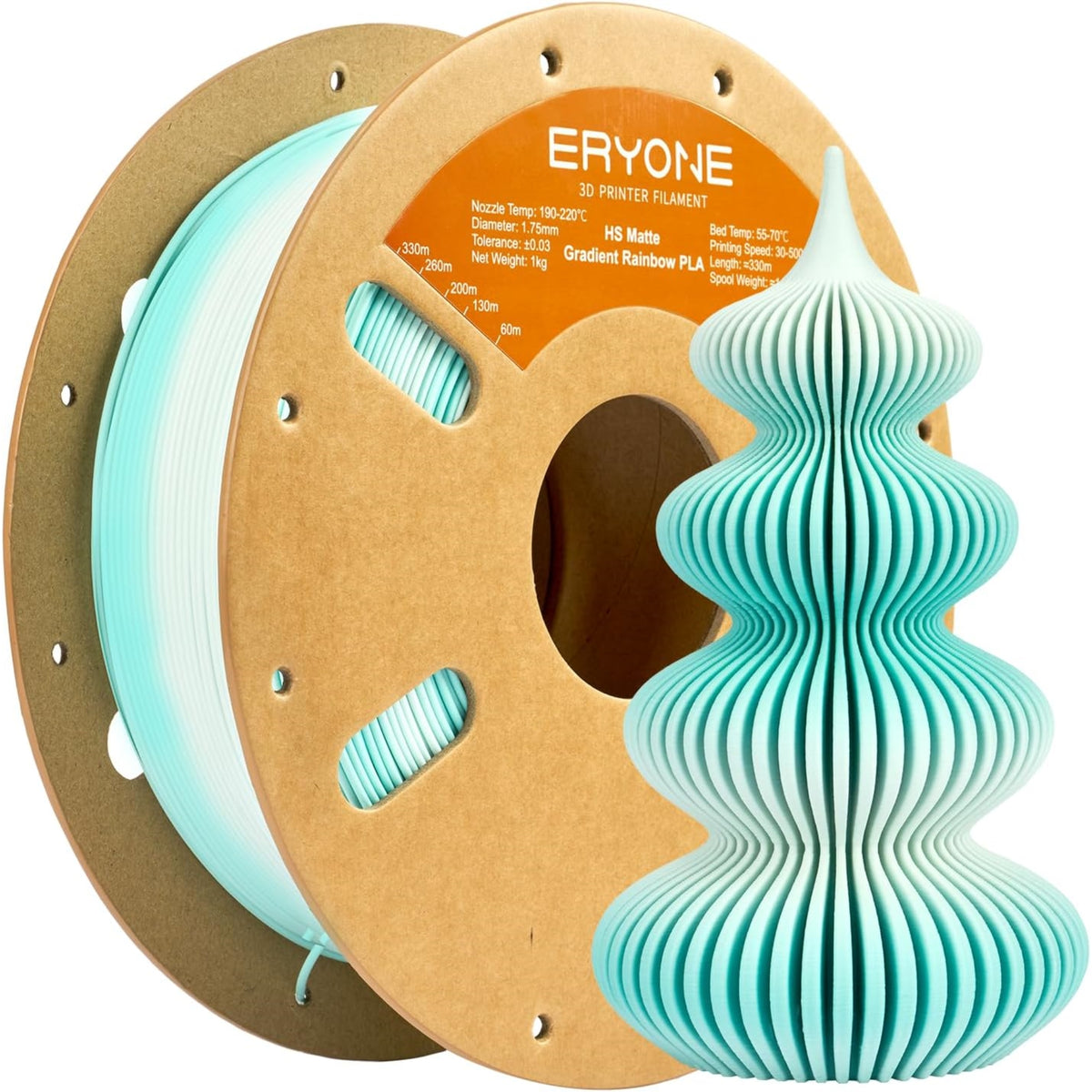ERYONE High-Speed Gradient Matte PLA Filament - 1.75mm±0.03mm, 1kg