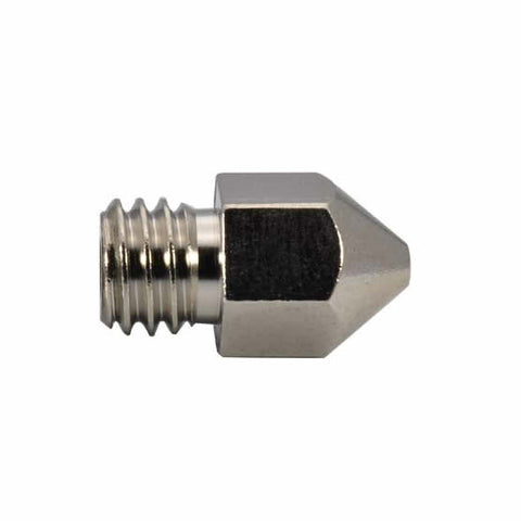 3D Printer Nozzle, Abrasion-Resistant Nickel-Plated Brass, MK8 Style, 0.4mm