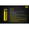 Nitecore NL1832 3200mAh Rechargeable 18650 Battery