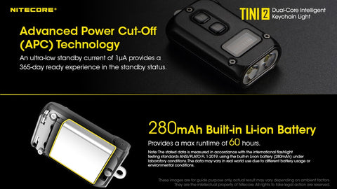 Nitecore TINI 2 Keychain Light (500 Lumens | Rechargeable)