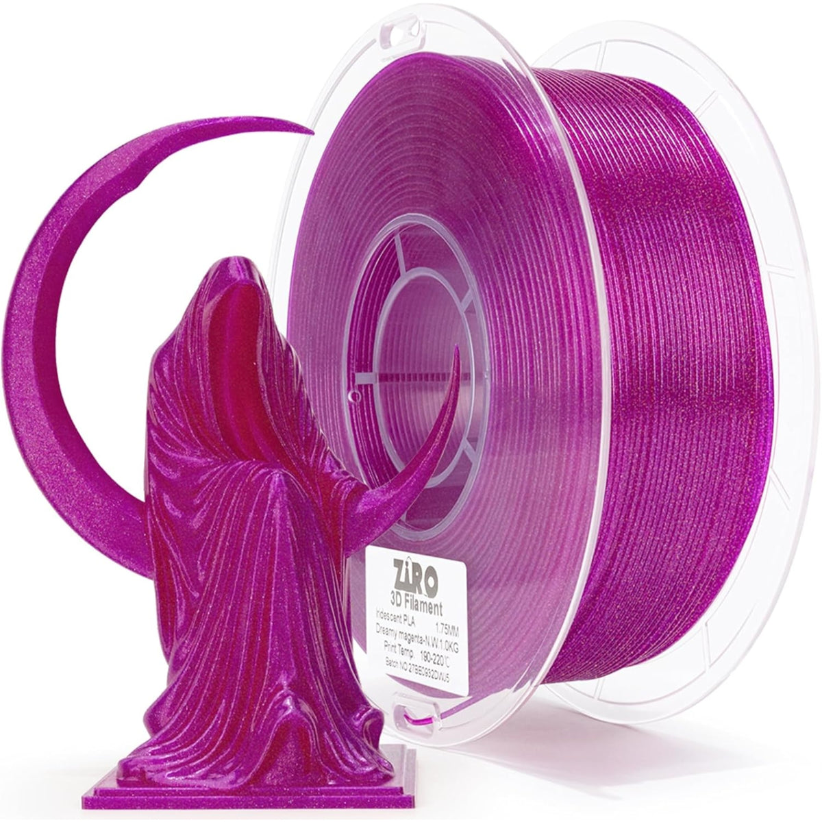 Ziro 3D 'Iridescent' Series Sparkle/Glitter PLA Filament, 1.75mm
