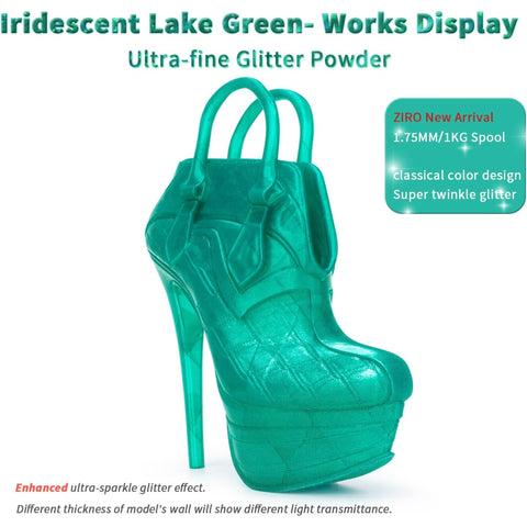 Ziro 3D 'Iridescent' Series Sparkle/Glitter PLA Filament, 1.75mm