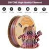 ERYONE Rainbow/Gradient PLA Filament - 1.75mm±0.03mm, 1kg