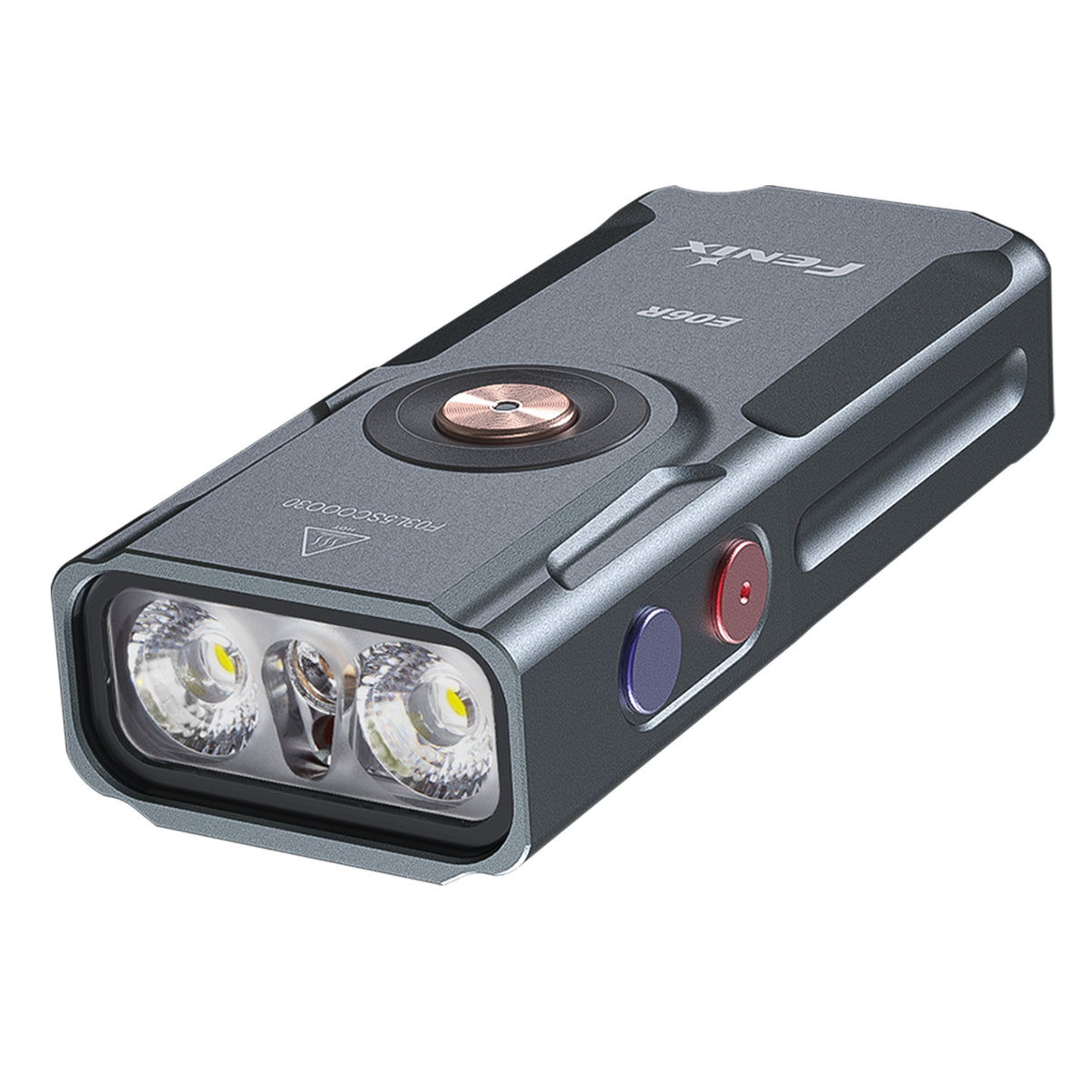 Fenix E06R 700 Lumen USB-C Rechargeable EDC Flashlight with UV Light & Red Laser (Turquoise)