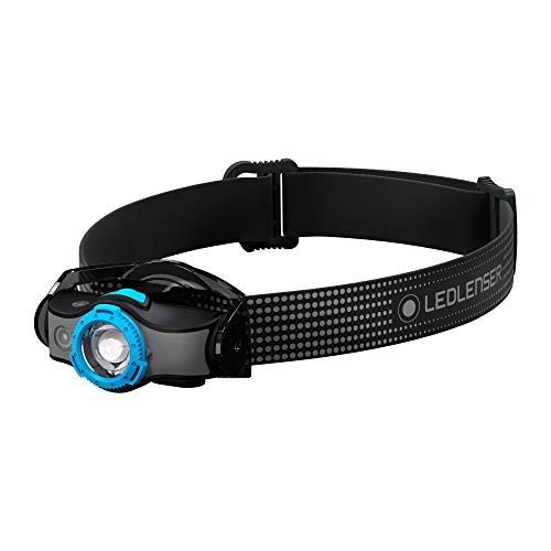 Accessories - LED Lenser MH5 Headlamp, Blue (400 Lumens | Li-Ion Rechargeable Or 1xAA)