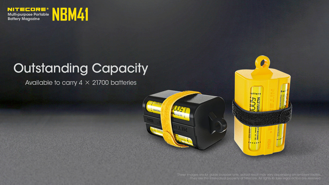 Accessories - Nitecore NBM41 Yellow Battery Magazine