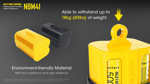 Accessories - Nitecore NBM41 Yellow Battery Magazine