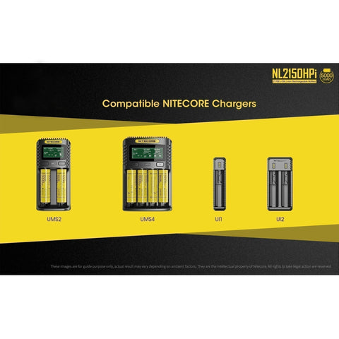 Accessories - Nitecore NL2150HPi >15A 5000mAh 21700 Rechargeable Battery