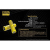 Accessories - Nitecore NL2150HPR 5000mAh USB-C Rechargeable >15A 21700 Li-Ion Battery