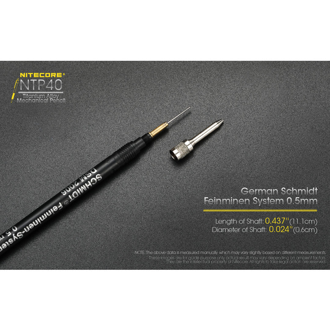 Accessories - Nitecore NTP40 Titanium Alloy Mechanical Pencil