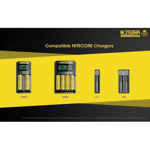 Accessories - (USED/OPEN-BOX) Nitecore NL2150HPi >15A 5000mAh 21700 Rechargeable Battery